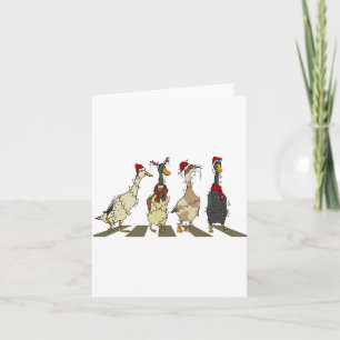 Christmas Ducks Xmas Tree Lights Duck Christmas Fa Card