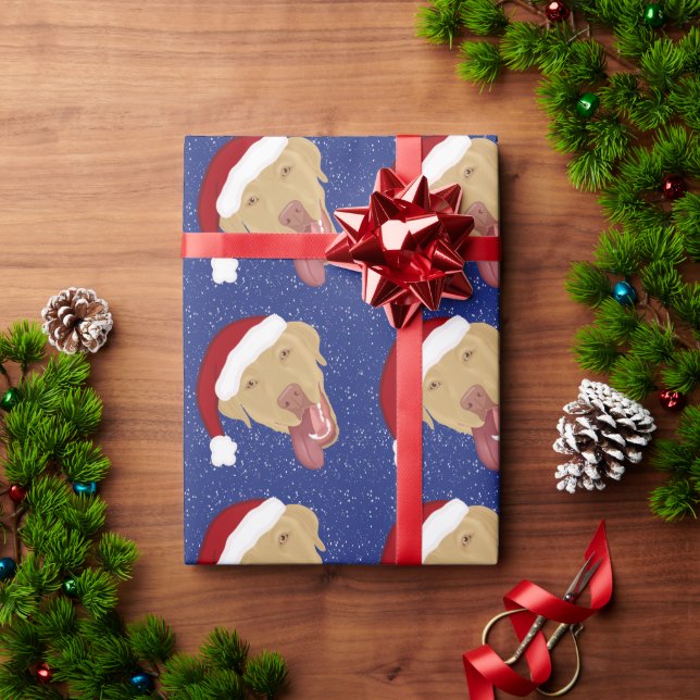 Christmas Dudley Labrador Wrapping Paper (Holiday Gift)