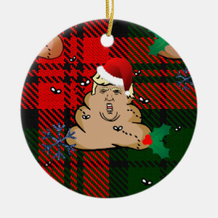 christmas dump trump ceramic tree decoration