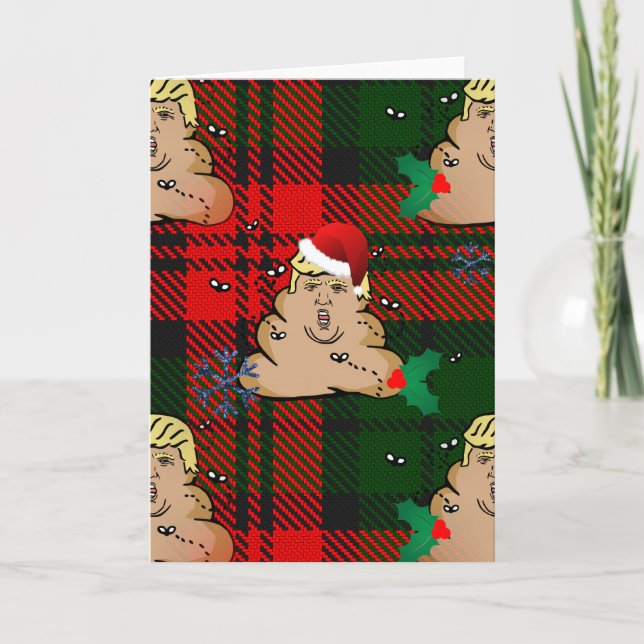 christmas dump trump holiday card (Front)