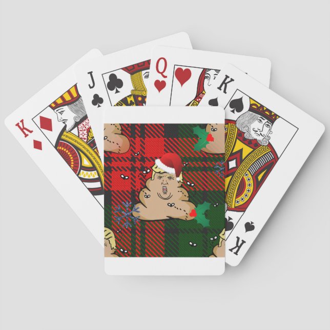 christmas dump trump playing cards (Back)