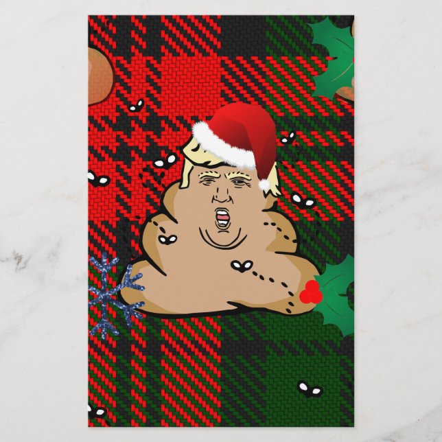 christmas dump trump stationery (Front)