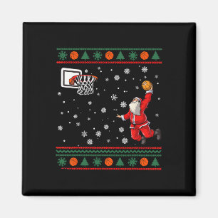 Christmas Dunking Santa Sketll Xmas Men Boys Kids Magnet