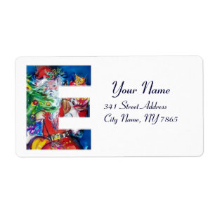 CHRISTMAS E LETTER / SANTA WITH CHRISTMAS TREE