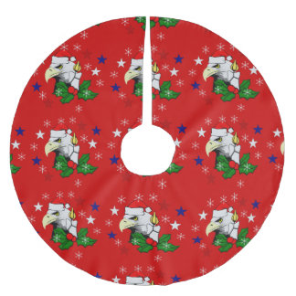 Christmas Eagle Brushed Polyester Tree Skirt
