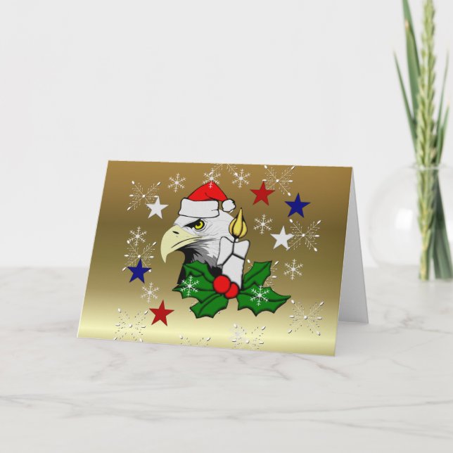 Christmas Eagle Holiday Card (Front)