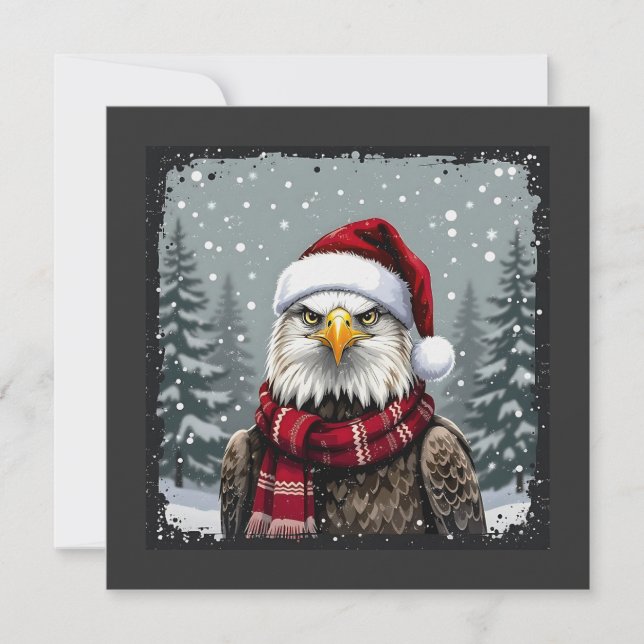 Christmas Eagle  Holiday Card (Front)