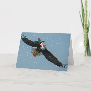 Christmas Eagle with Asio and Otis Holiday Card
