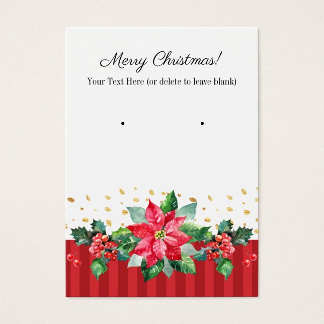 Christmas Earring Cards (Front)