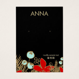 Christmas  Earring Display Card