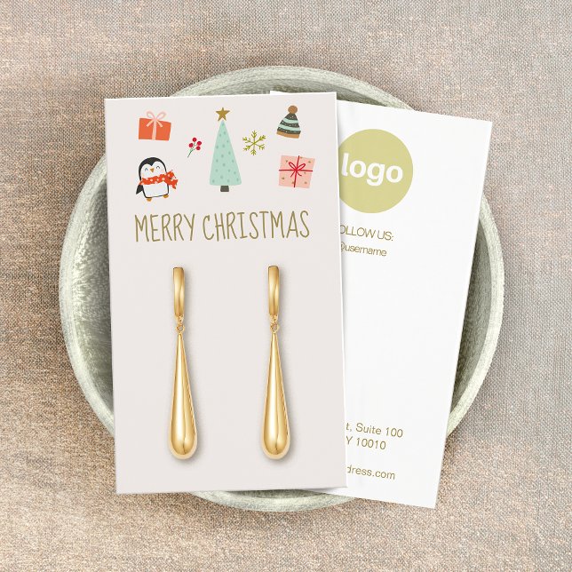 Christmas Earring Logo Display Card (Creator Uploaded)