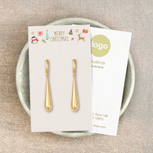 Christmas Earring Logo Display Card