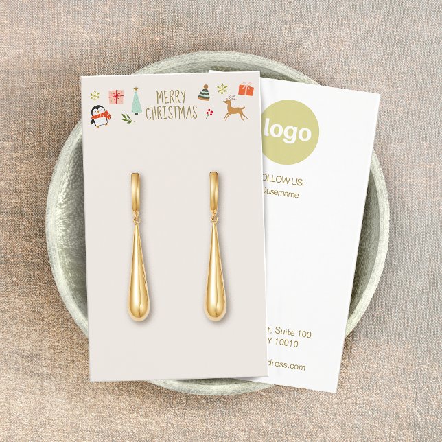 Christmas Earring Logo Display Card (Creator Uploaded)