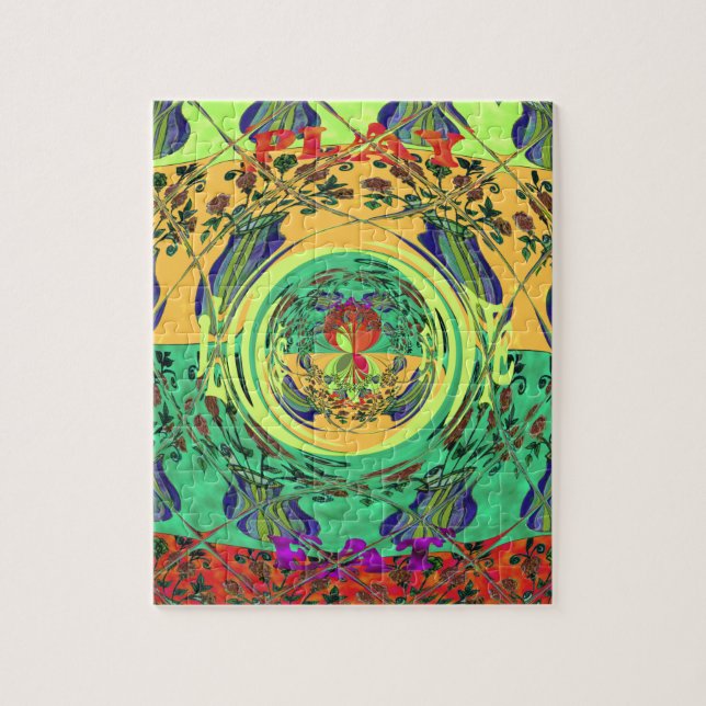 Christmas Eat Love Play Hakuna Matata Color.png Jigsaw Puzzle (Vertical)