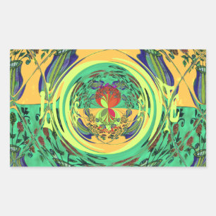 Christmas Eat Love Play Hakuna Matata Colour.png Rectangular Sticker