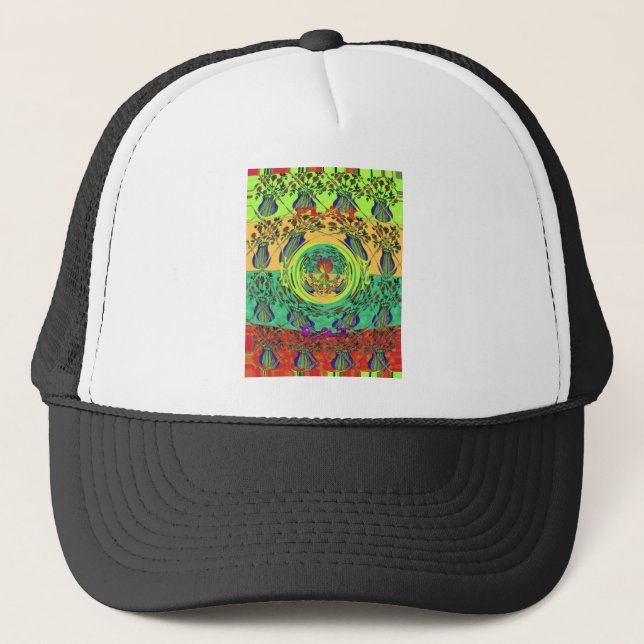 Christmas Eat Love Play Hakuna Matata Colour.png Trucker Hat (Front)