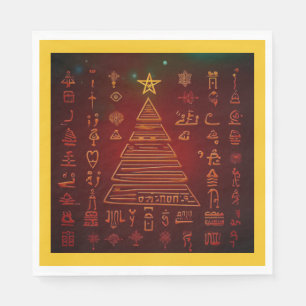Christmas Egyptian Hieroglyphs 1 Napkin