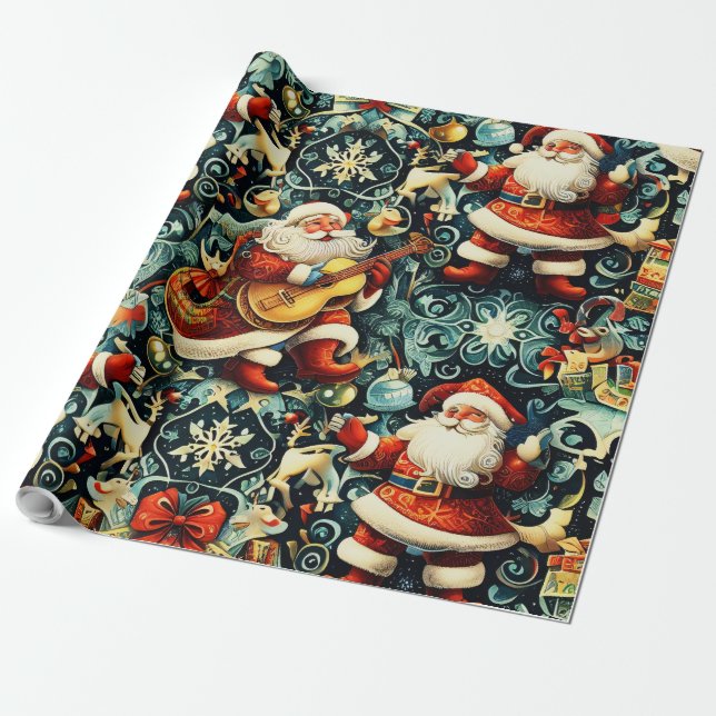 Christmas Elegance n33 Wrapping Paper (Unrolled)
