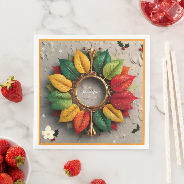 "Christmas Elegance" Napkin (Insitu)