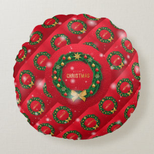 Christmas Elegant Gift Round Cushion