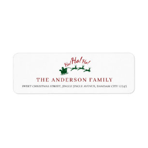 Christmas Elegant Simple Return Address