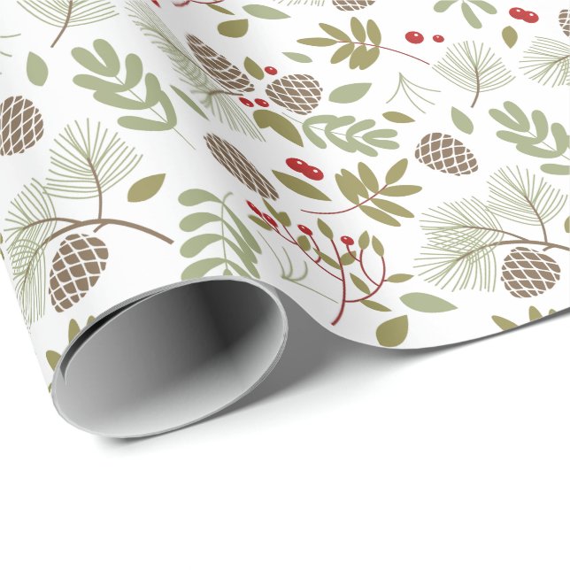 Christmas, elegant, winter. gift paper (Roll Corner)