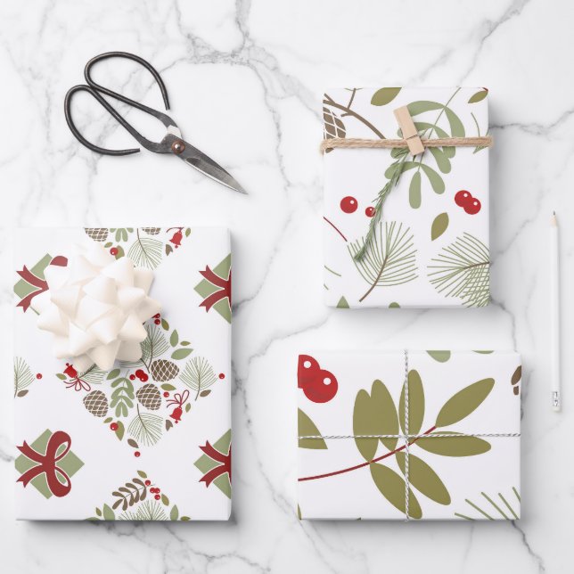 Christmas, elegant. wrapping paper sheet (Front)