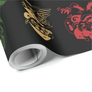 Christmas Elements Illustration Wrapping Paper