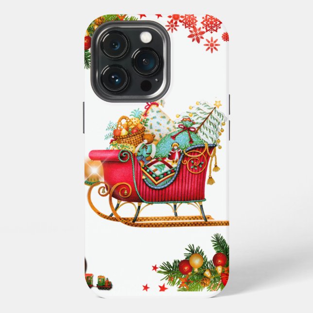 Christmas Elements iPhone Case (Back)