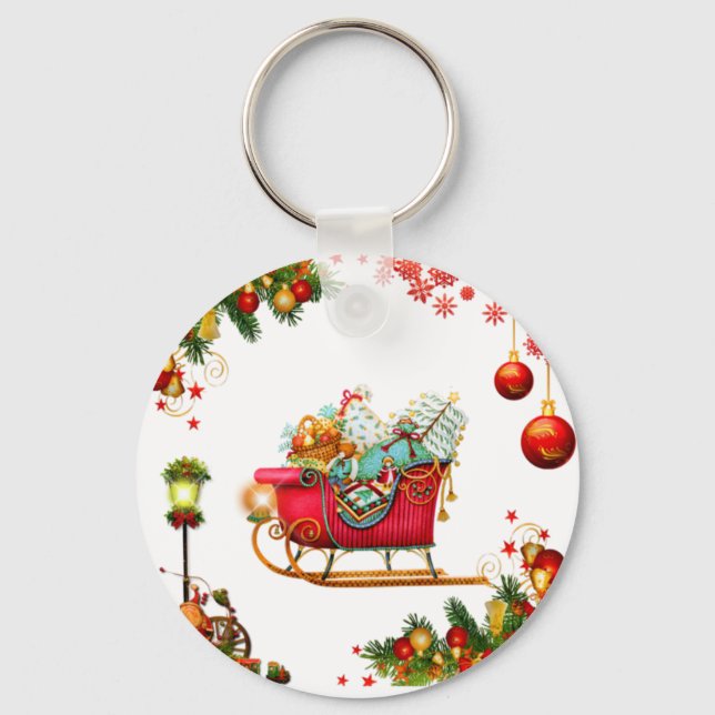Christmas Elements Key Ring (Front)