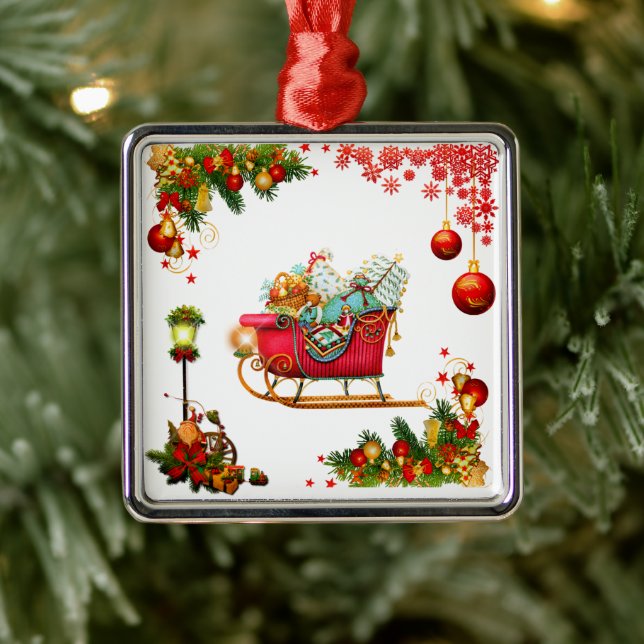 Christmas Elements Metal Tree Decoration (Tree)
