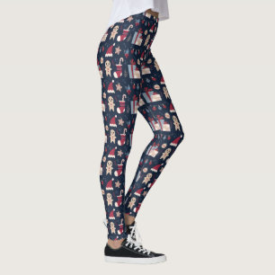 Christmas Elements Pattern Leggings