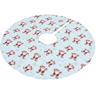Christmas Elements Santa Claus  Brushed Polyester Tree Skirt