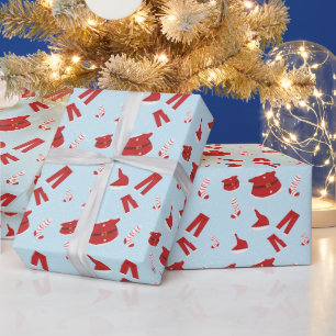 Christmas Elements Santa Claus Wrapping Paper