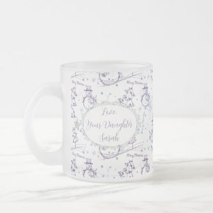 Christmas Elements Winter Snowman Sketch Mug