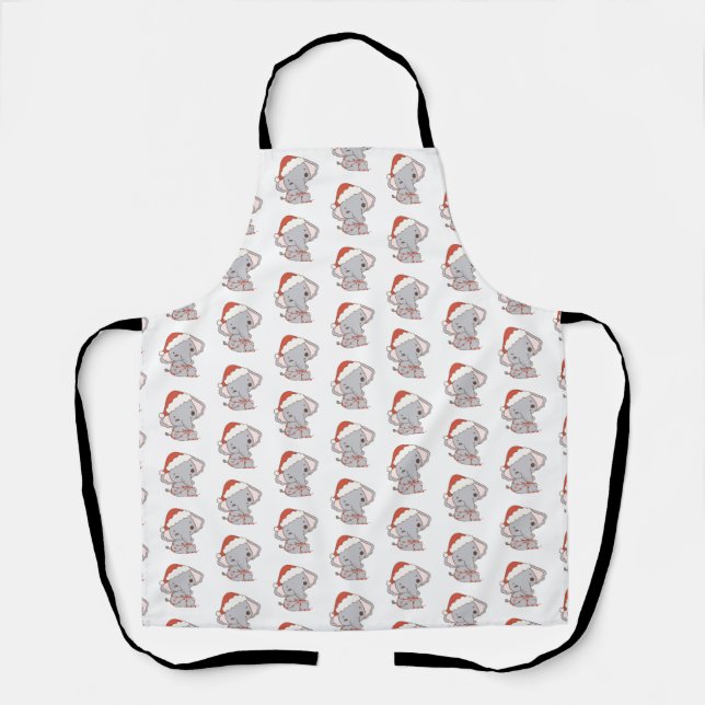 Christmas Elephant Apron (Front)