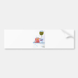 Christmas Elephant Bumper Sticker