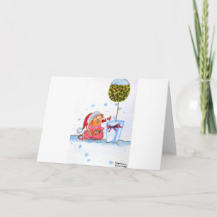 Christmas Elephant Holiday Card