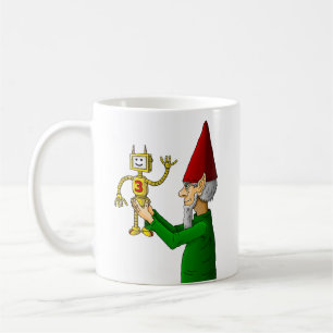 Christmas Elf and Robot Coffee Mug