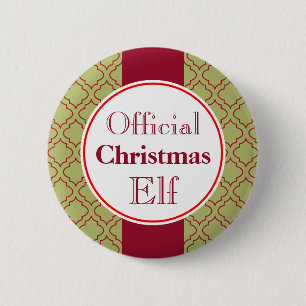 Christmas Elf Button
