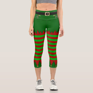 Christmas Elf Capri Leggings