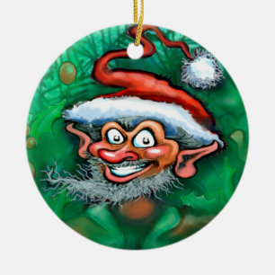 Christmas Elf Ceramic Tree Decoration