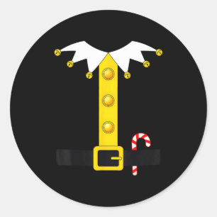 Christmas Elf Costume  Classic Round Sticker