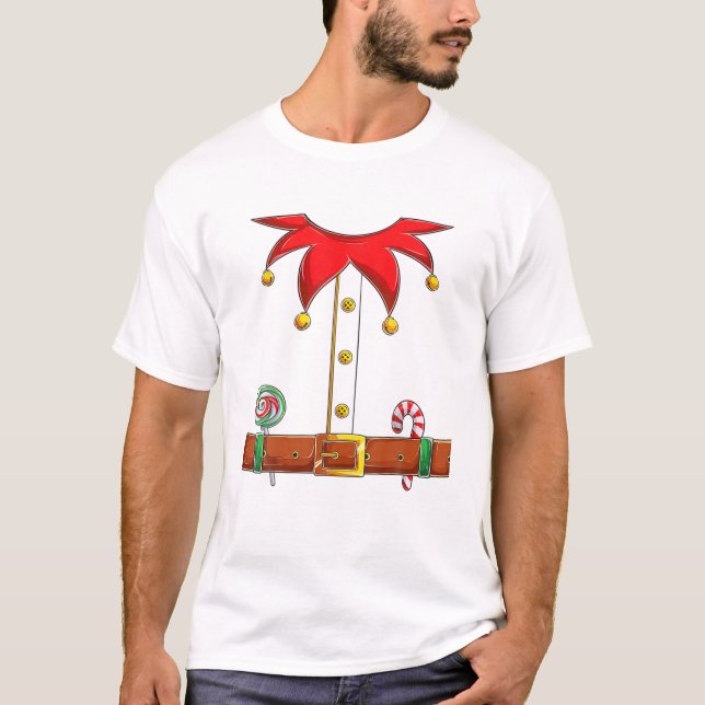 Christmas ELF Costume Fun ELF T-Shirt (Front)
