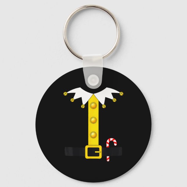Christmas Elf Costume  Key Ring (Front)