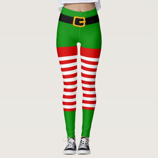 Christmas elf costume Leggings (Front)