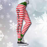 Christmas Elf Crew Leggings Santa Helper YOUR NAME<br><div class="desc">Christmas Elf Crew Member leggings. I hope you enjoy your purchase. I appreciate your business. Jan</div>