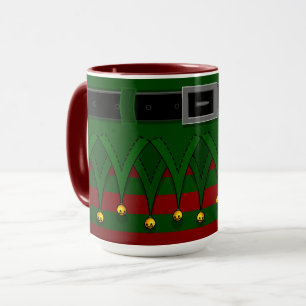 Christmas Elf Cups Cute Holiday Elf Mugs