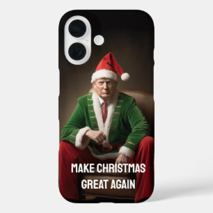 Christmas Elf Donald Trump iPhone 16 Case