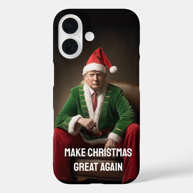 Christmas Elf Donald Trump Case-Mate iPhone Case (Back)